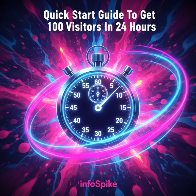 Quick Start Guide To Get 100 Visitors In 24 Hours